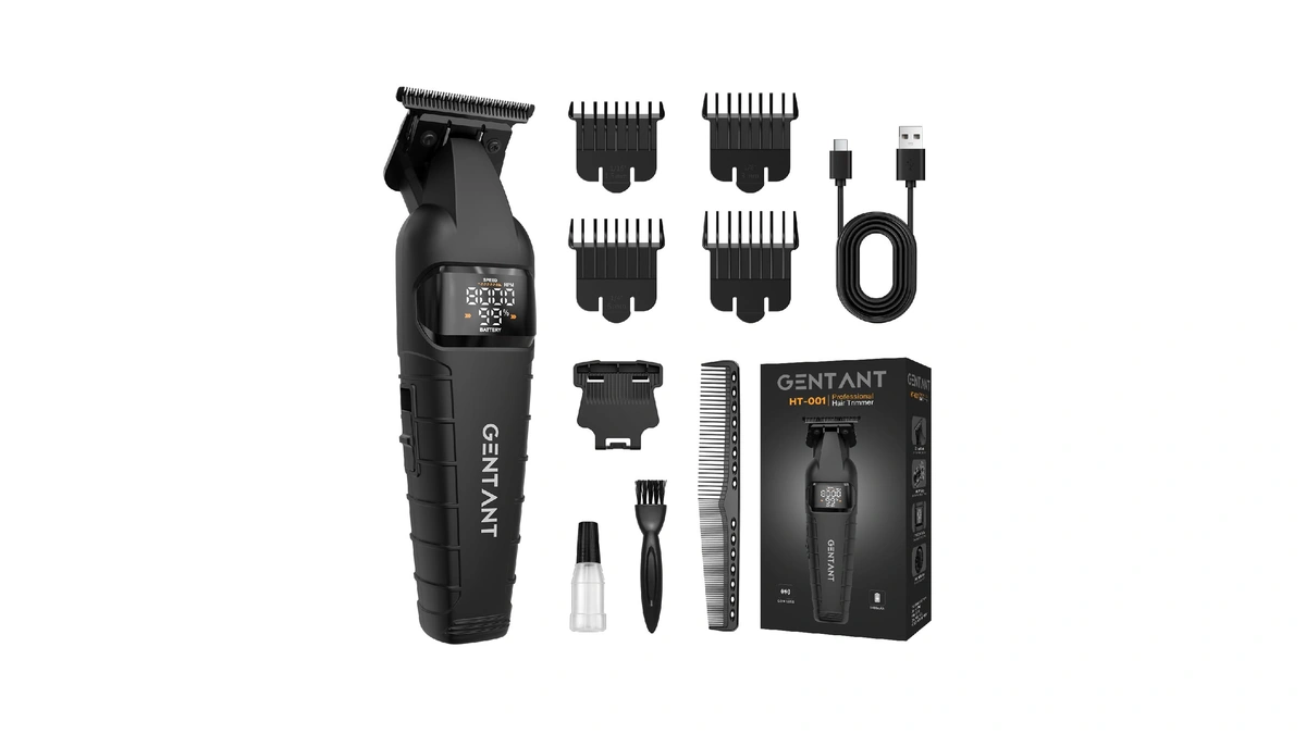 Professional Hair Trimmer For Men, Cordless Zero Gapped T-blade Beard