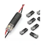 Double Wire Plug In Connector, Low Voltage Wire Connector, 2