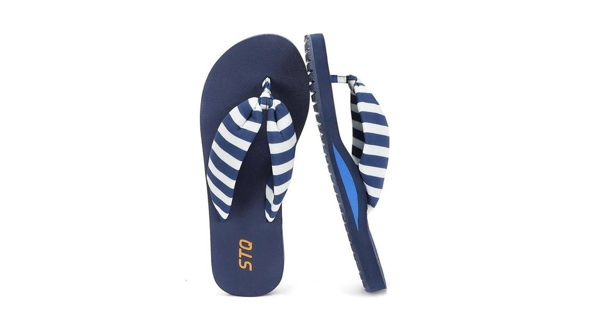 Stq Women's Orthopedic Arch Support Flip Flops Quick Dry Beach