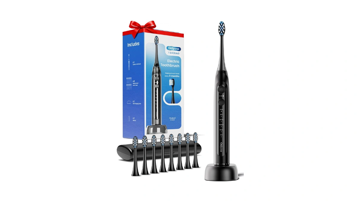 Onlyone Ultrasonic Electric Toothbrush For Adults, Rechargeable Electric Toothbrush With