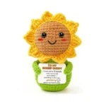 Krinisou Funny Friendship Gift For Women – Crochet Sunflower “to