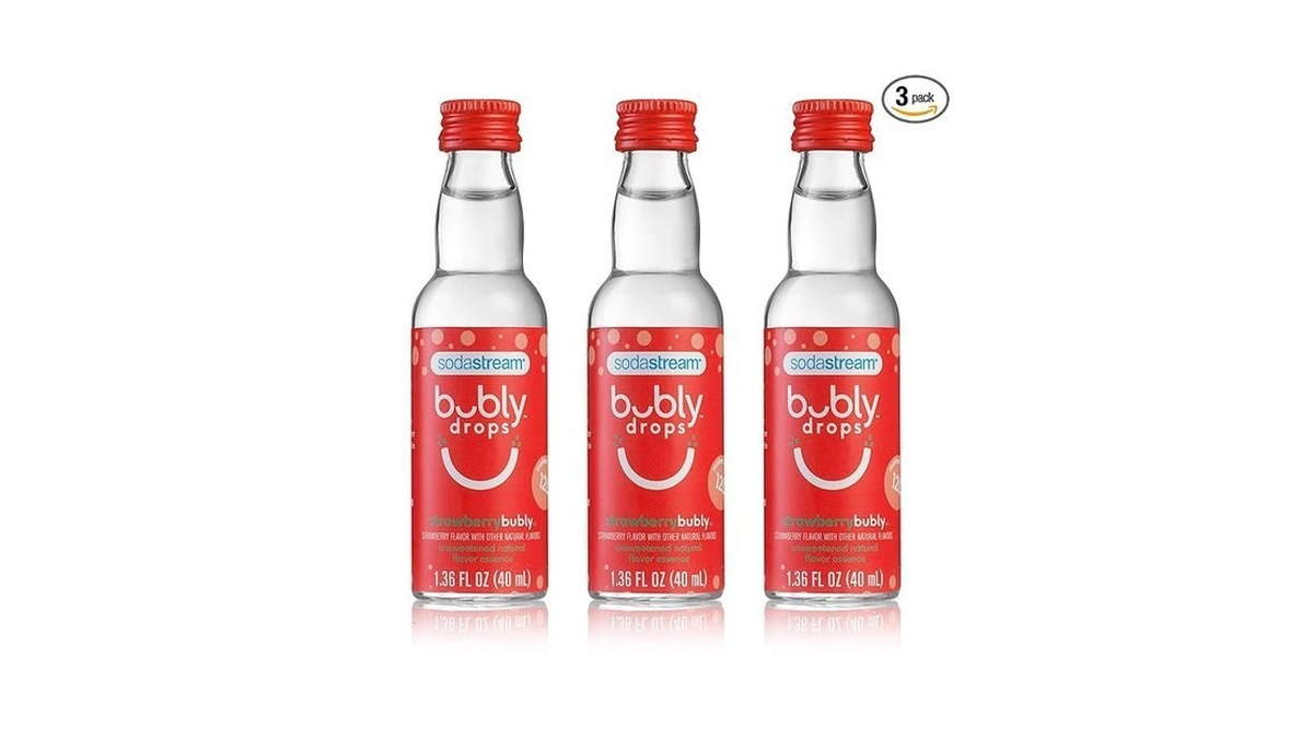 Sodastream Bubly Drops, Strawberry, 1.36 Fl Oz (pack Of 3)