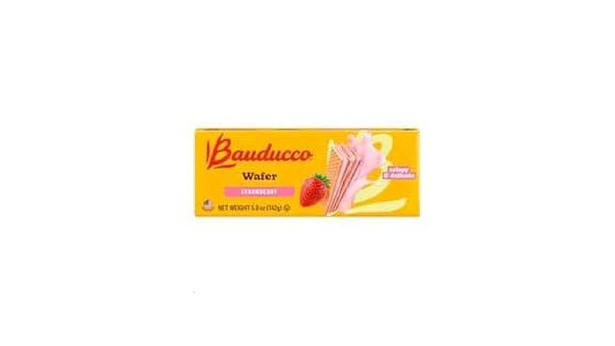 Bauducco Strawberry Wafers - Crispy Wafer Cookies With 3 Delicious,