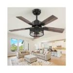 Vaczon Farmhouse Ceiling Fans With Lights And Remote, 42 Inch