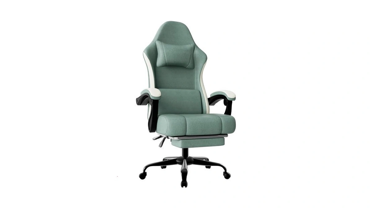 Hotosych Gaming Chair, High Back Fabric Computer Chair With Pocketed