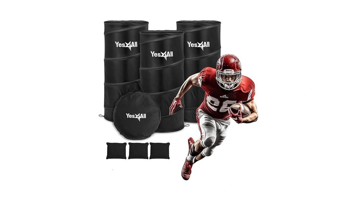 Yes4all Black Pop Up Defender, 3-pack Basketball Youth Training Equipment,