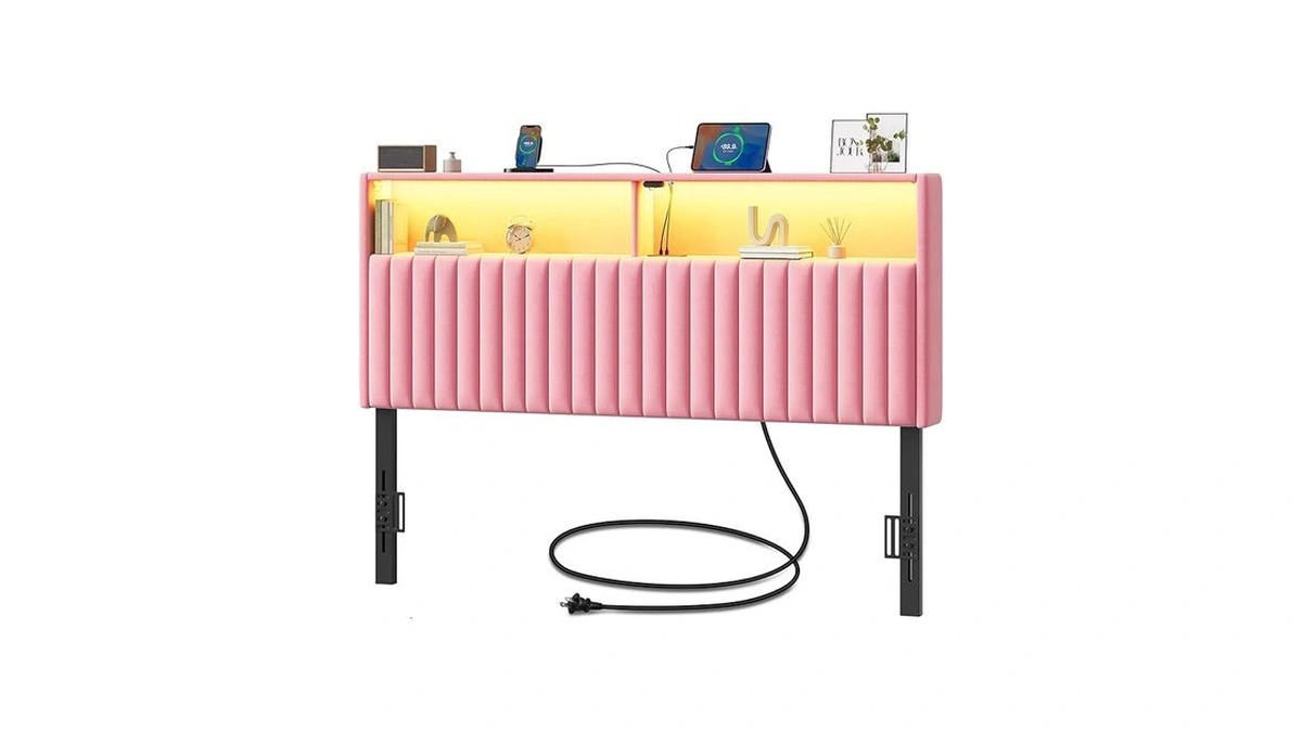 Rolanstar Headboard For Queen Size Bed With Storage, Head Board