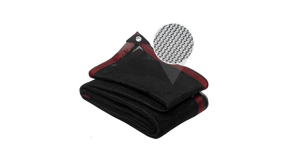 Bellebill 40% Shade Cloth, 6.5x10ft Black Heavy Duty Mesh Screen