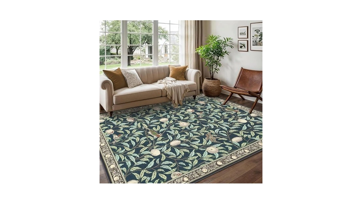 Garveehome 8x10 Area Rugs For Living Room, Boho Leaf Rugs