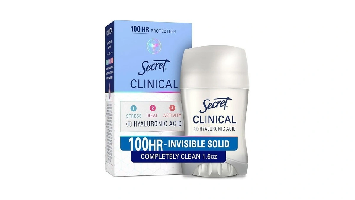 Secret Clinical Strength 100hr Sweat & Odor, Invisible Solid Antiperspirant