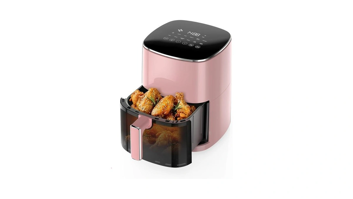 Newbulig Air Fryer, 6qt Square Airfryer With Visual Window, 400℉