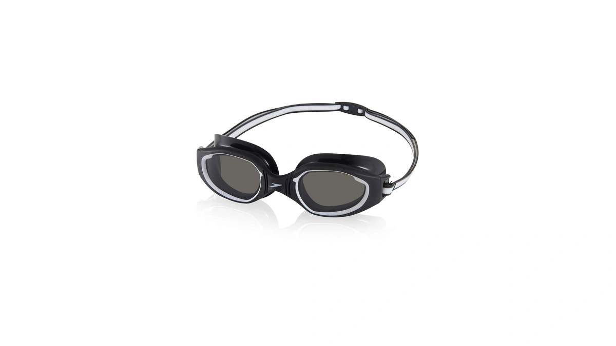Speedo Unisex-adult Swim Goggles Hydro Comfort, Black/steel
