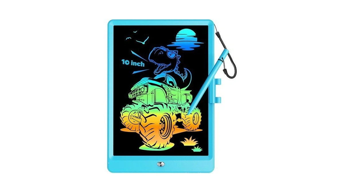 Kokodi 10 Inch Lcd Writing Tablet With Anti-lost Stylus, Erasable