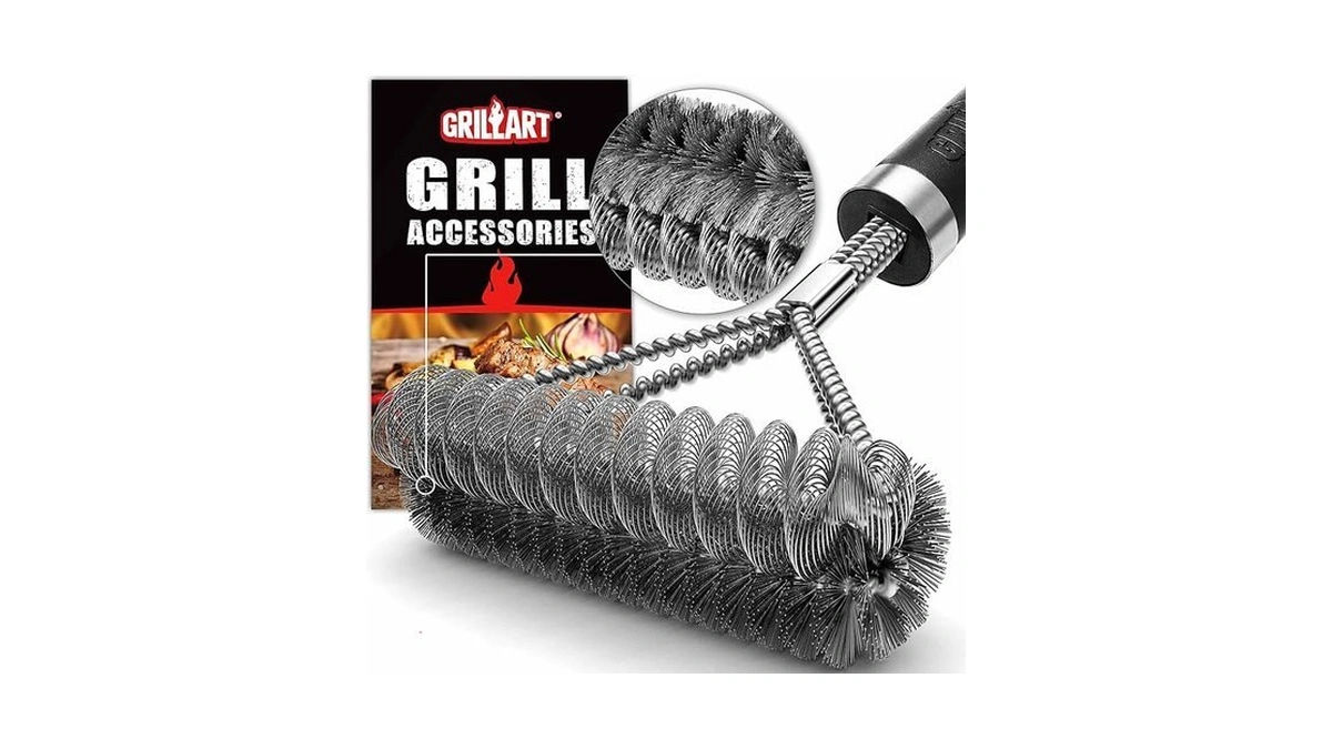 Grillart Grill Brush [wire + Helix] Combined Bbq Brush -