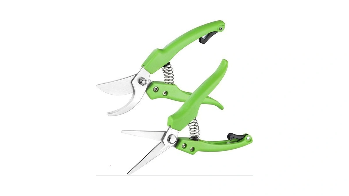 Workpro Garden Clippers, 2 Pcs Flower Scissors Include 8" Bypass