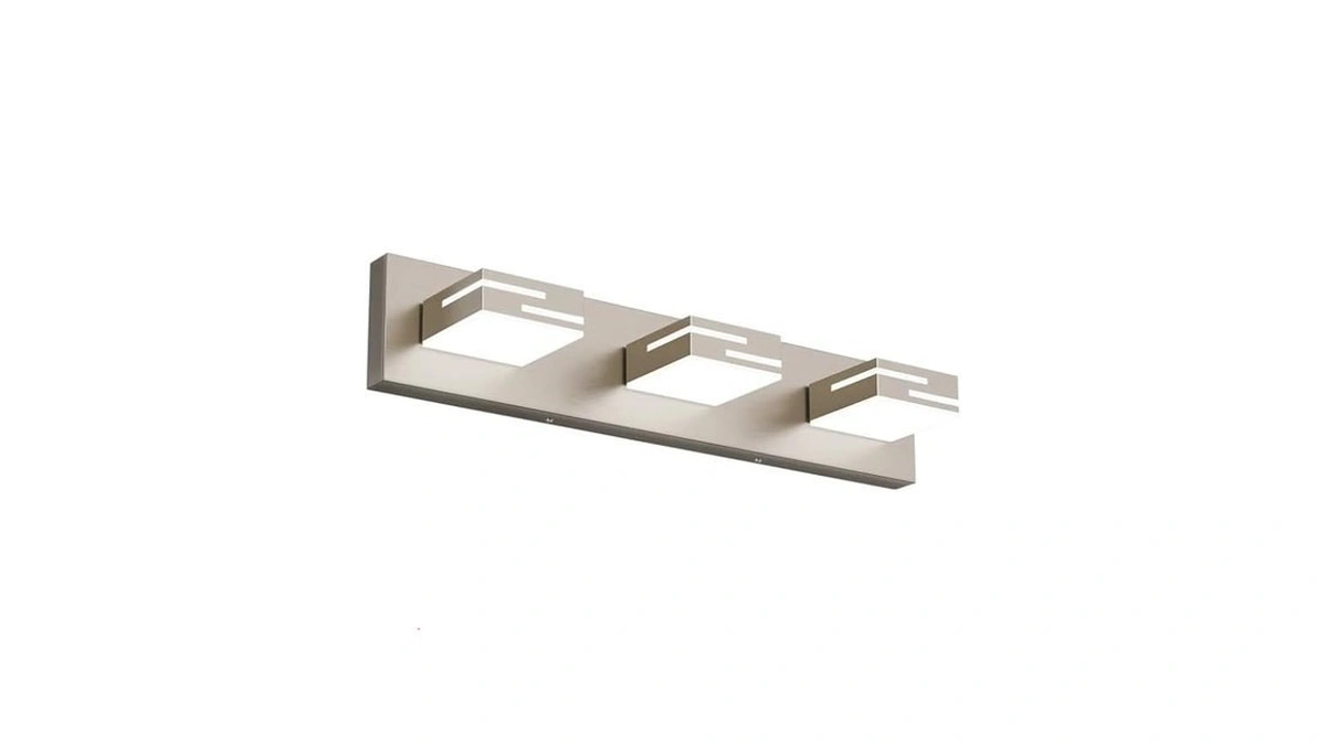 Lkhf Led Modern Bathroom Vanity Light Fixtures, Dimmable Brushed Nickel