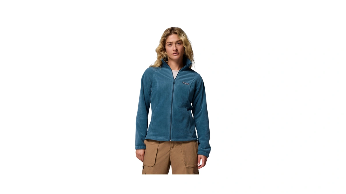 Columbia Womens Benton Springs Full Zip Fleece Jacket, Everblue, Small