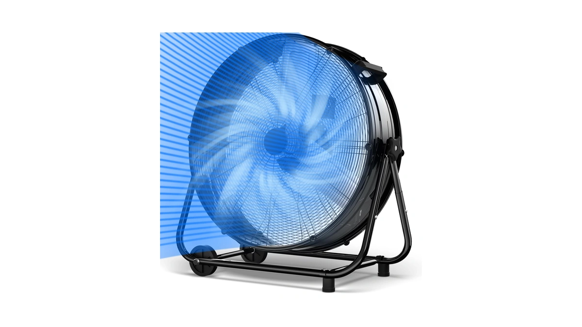 Akires 40 Inch Industrial Drum Fan,24800 Cfm High Velocity Floor
