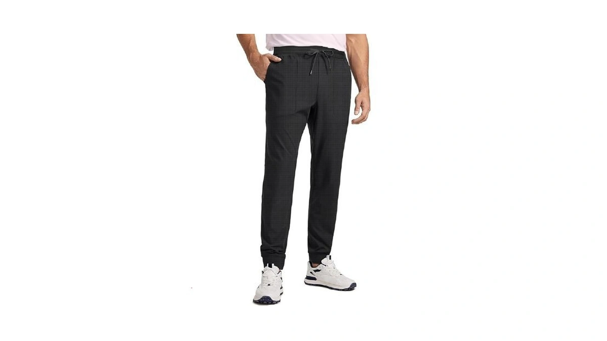 Auxo Mens Casual Pants With Pockets Tapered Pants Athletic Breathable