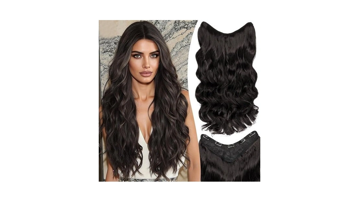 Handaoyou Clip In Hair Extensions 20 Inch With U-shape Lace