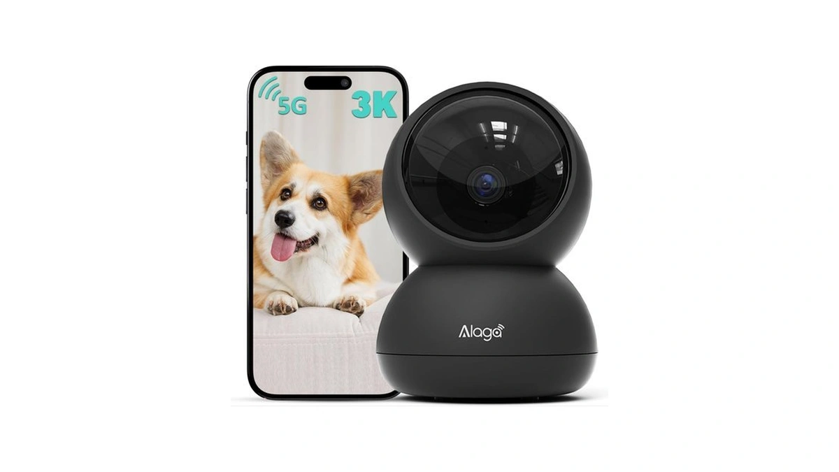 Alaga Indoor Security Camera,3k, 360° Pan/tilt, Human/pet/motion Ai, Night Vision,
