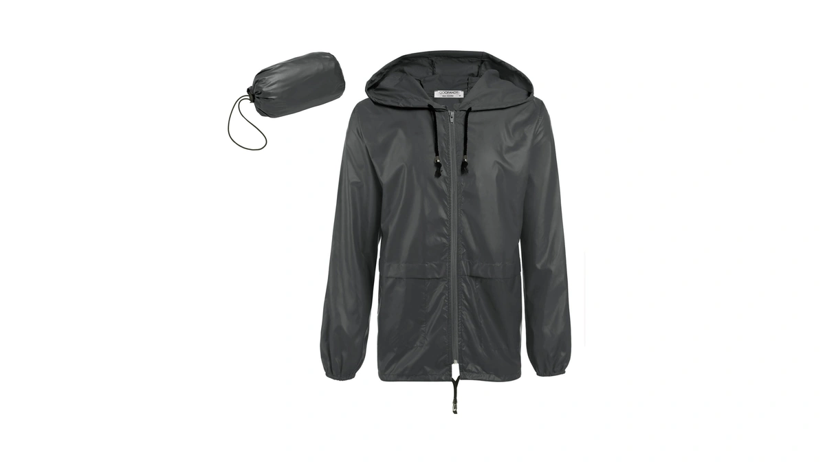 Coofandy Mens Lightweight Waterproof Jacket Windproof Rain Proof Jacket
