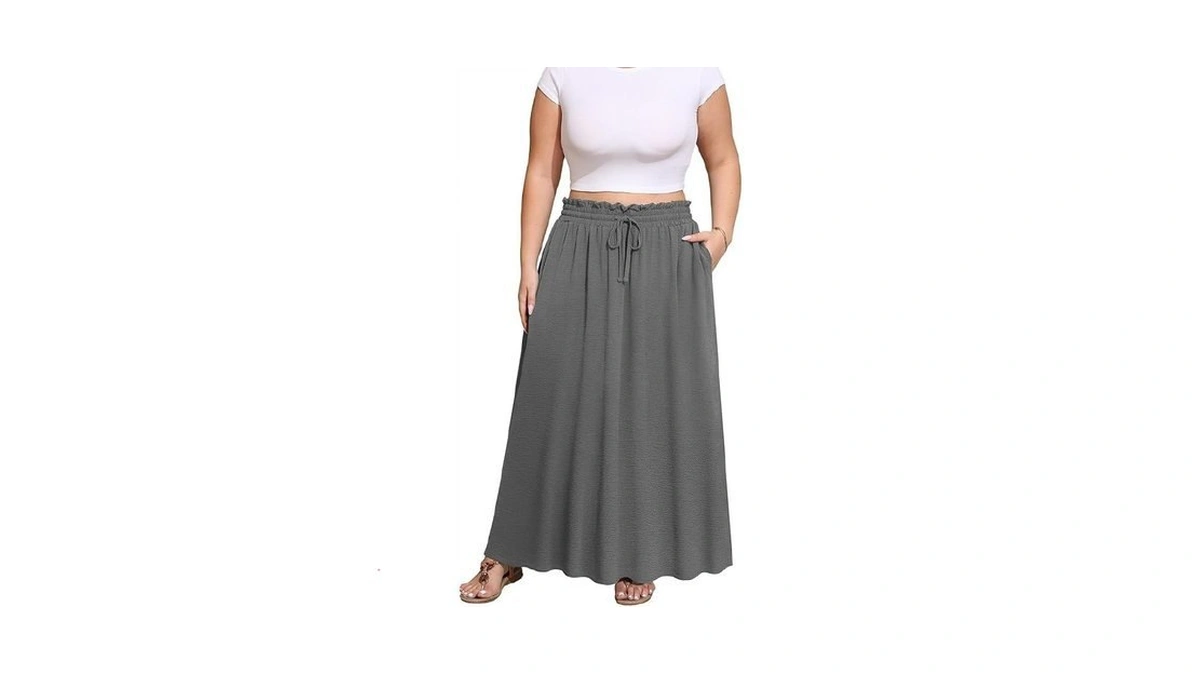 Xpenyo Plus Size Skirts For Women Trendy Summer Long Skirts