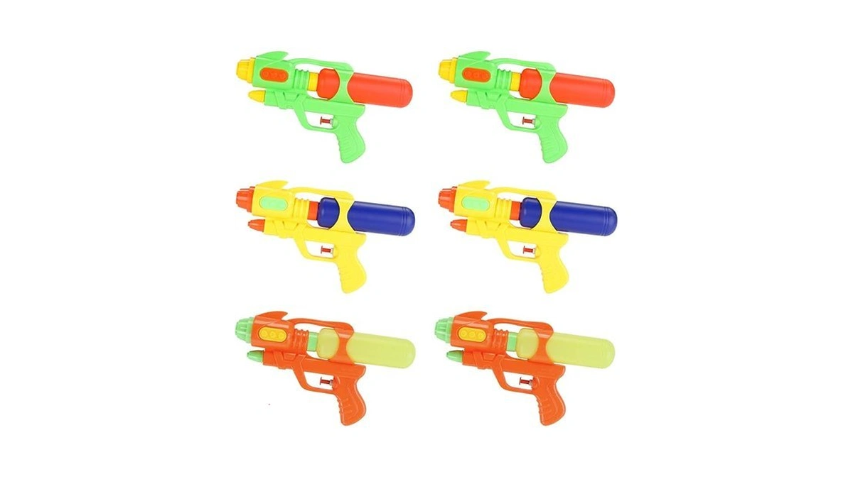 Fun-here Water Guns 9 Inch 6 Packs For Kids Adults