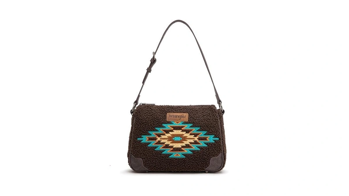 Wrangler Sherpa Aztec Hobo Shoulder Bag For Women Handbag Western