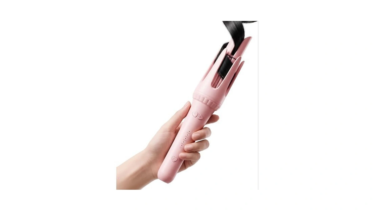 Dyhoo Auto Curling Iron 1.25 Inch, Rotating Hair Curler For