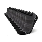 Coovan 12 Pack Mens Ankle Socks Athletic Running Cushioned Breathable