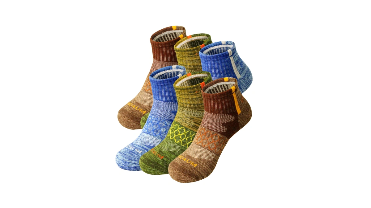 Bioaum Men's Athletic Socks Size 10-13 - 6 Pairs Cotton