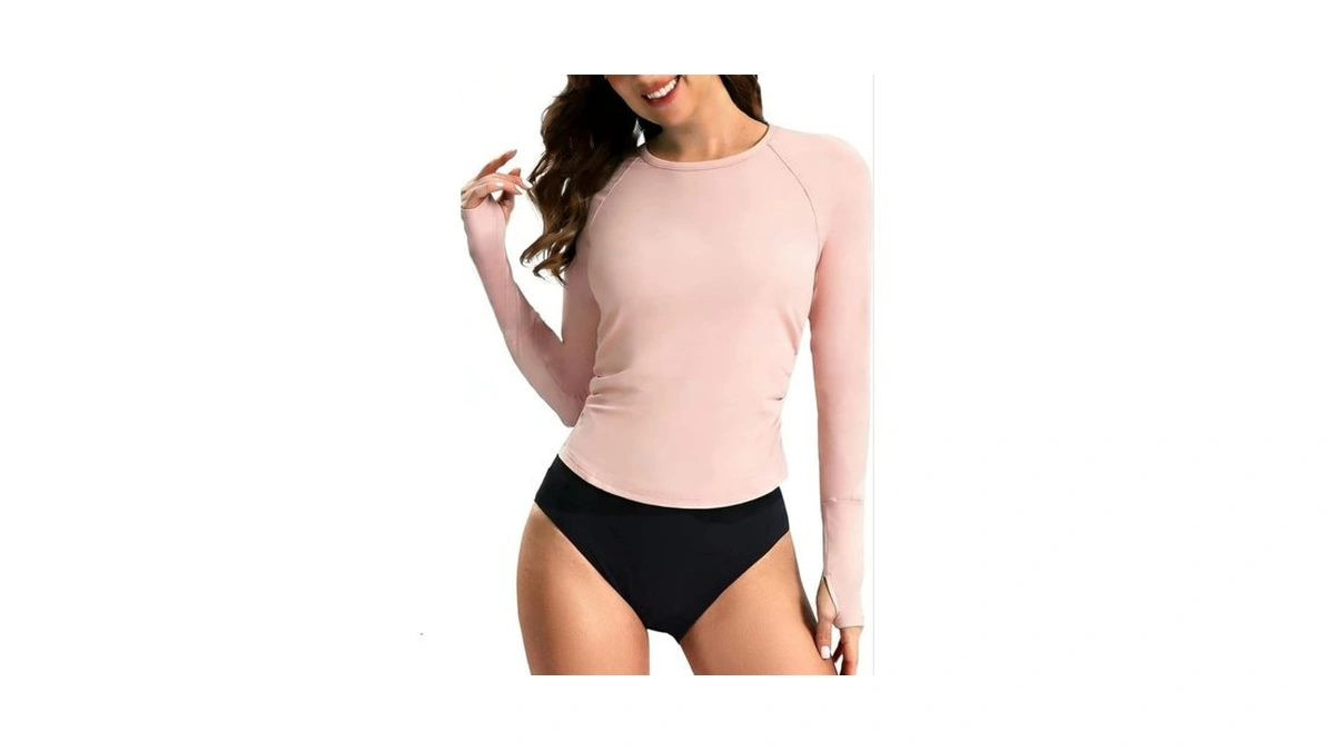 Yoins Rash Guard For Women Long Sleeve Workout Tops Upf
