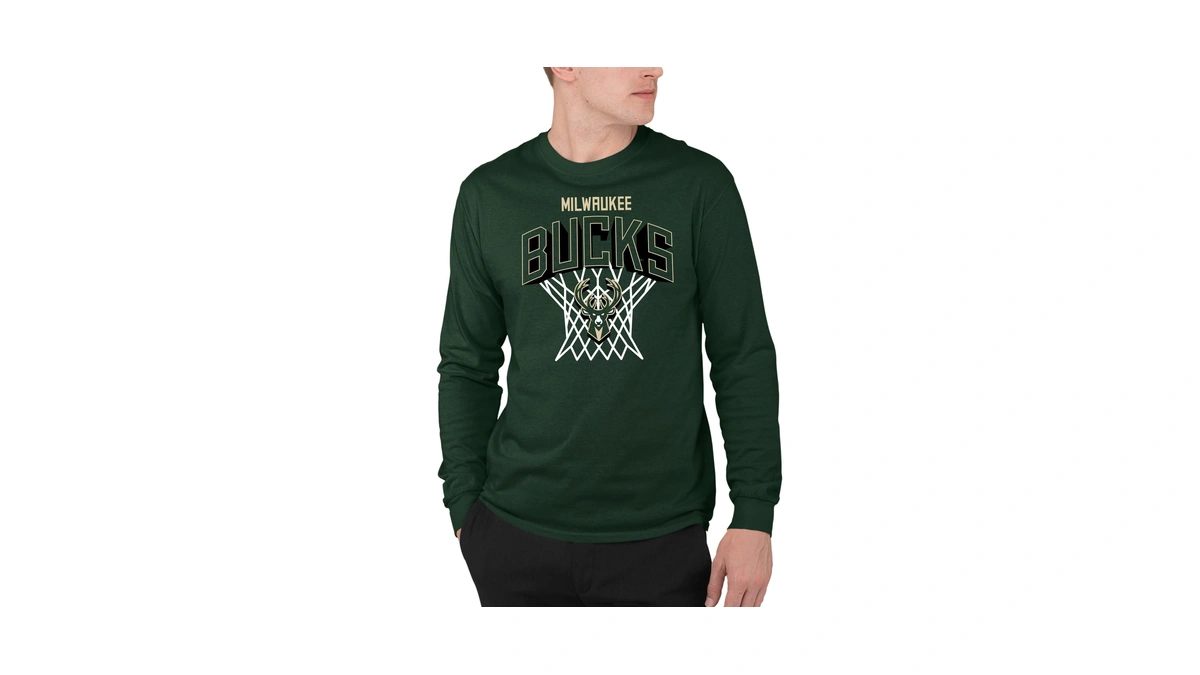 Milwaukee Bucks Nothing But Net - Nba Adult Long Sleeve