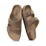 Kidmi Unisex Genuine Suede Summer Sandals Arch Support Cork Footbed