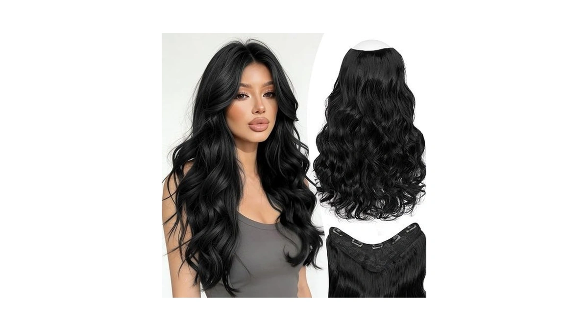 Handaoyou Clip In Hair Extensions 20 Inch With U-shape Lace