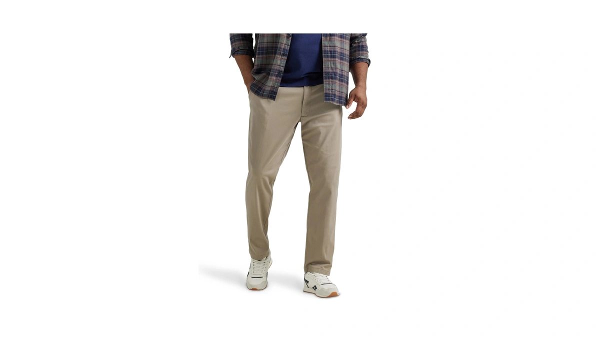 Lee Men's Big & Tall Extreme Motion Flat Front Relaxed