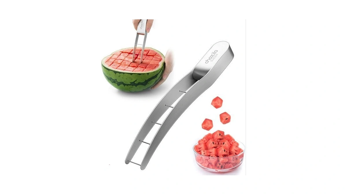 Watermelon Cutter Slicer,stainless Steel Watermelon Cube Cutter Quickly Safe Watermelon
