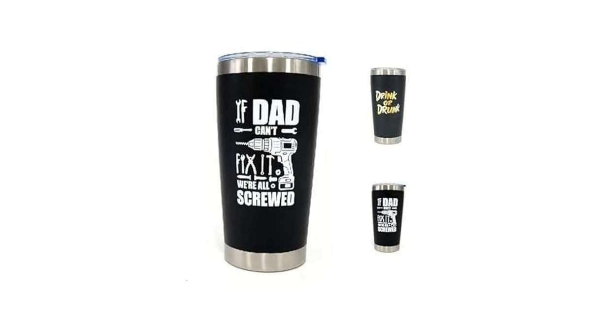 Fathers Day Gift For Dad Funny Coffee Tumbler Gifts For