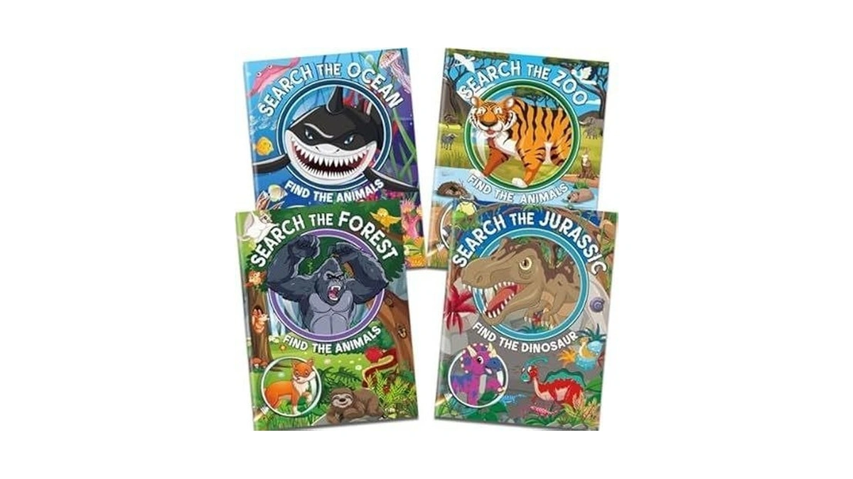 Elfew 4 Pack Puzzle Book For Kids Ages 4-8 8-12,search