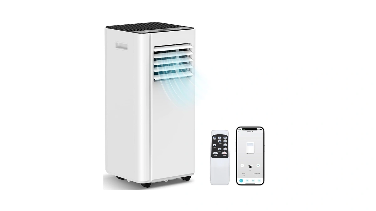 Attsix 16000 Btu Portable Air Conditioners With Wifi App, 5-in-1