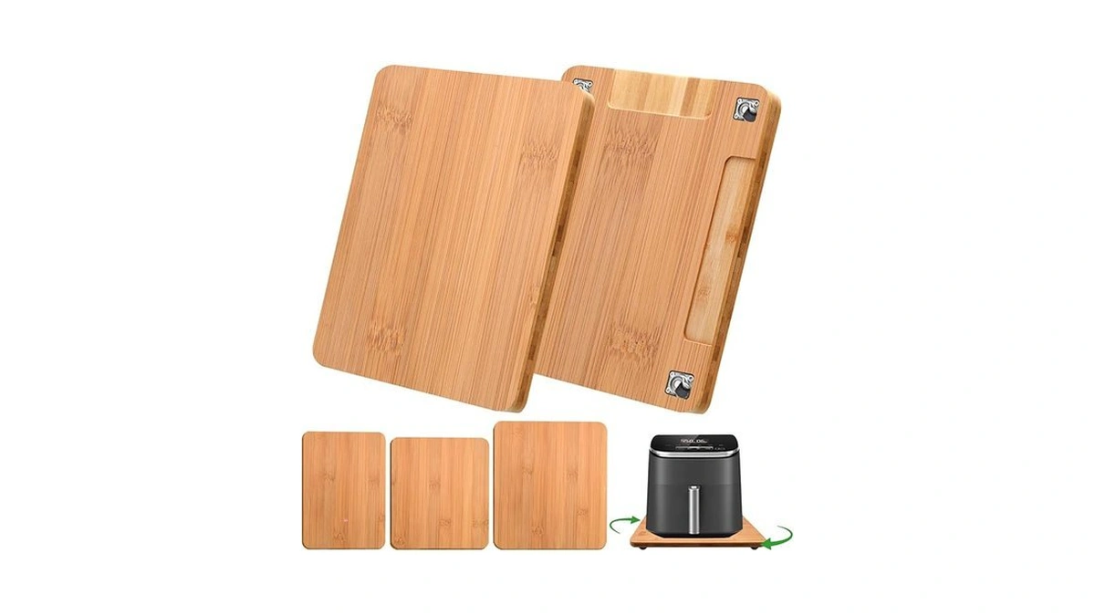 Fdfdgvv Bamboo Kitchen Appliance Sliders, Sliding Tray For Coffee Maker,