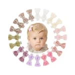 Céllot Baby Bows Velvet Hair Bows With Fully Lined Hair
