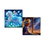 Keyranke 2 Pack Princess Diamond Painting Kits For Adults 5d
