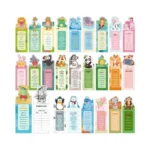 Wsicse 100 Pcs Bookmarks For Kids, 25 Fun Animal Facts