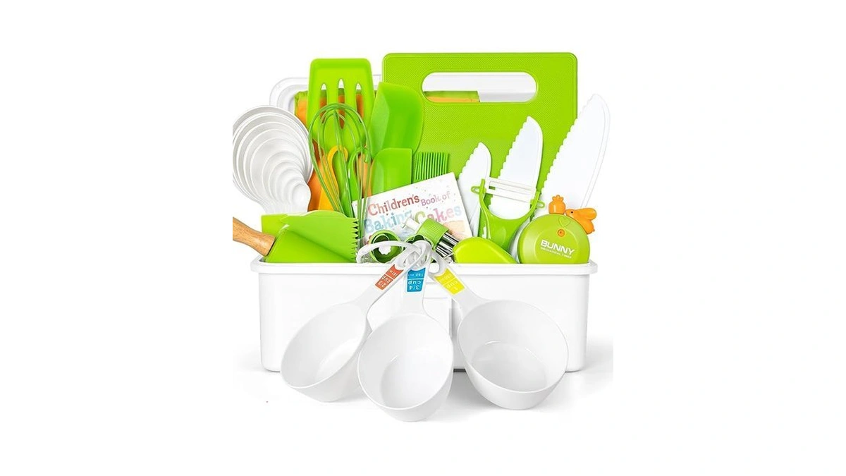Suhctuptx Kids Real Cooking Set, Montessori Kitchen Toys For Toddlers,