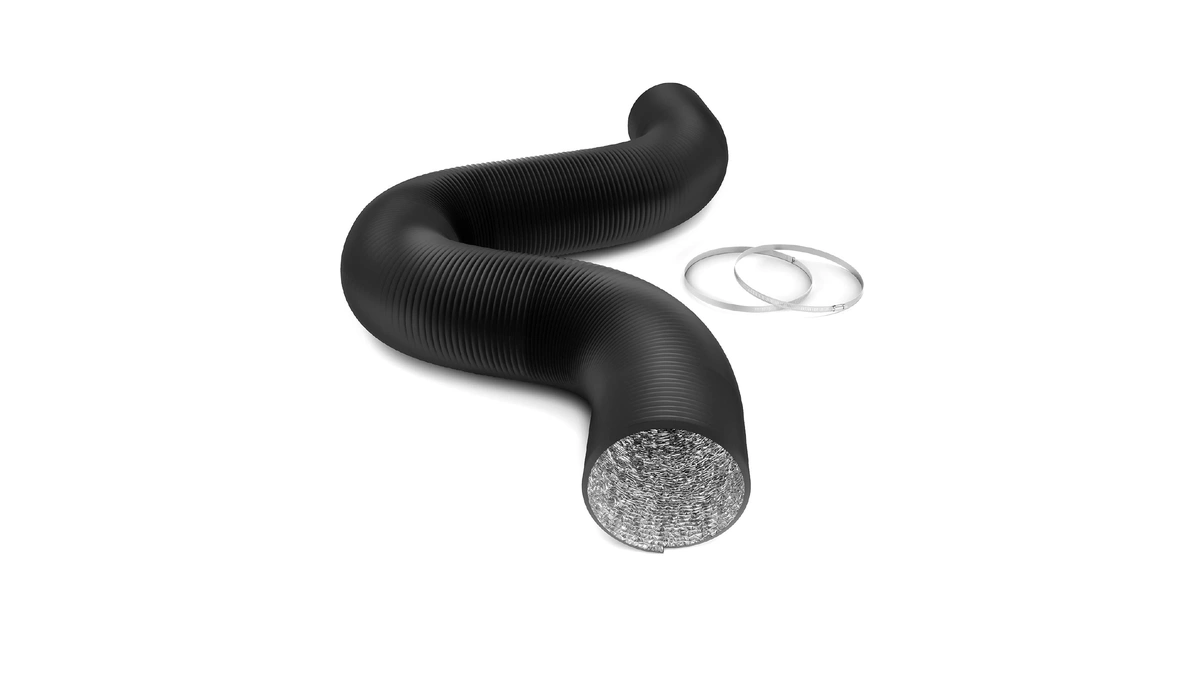 Ipower Flexible 8 Inch 25 Feet Aluminum Ducting 4 Layer