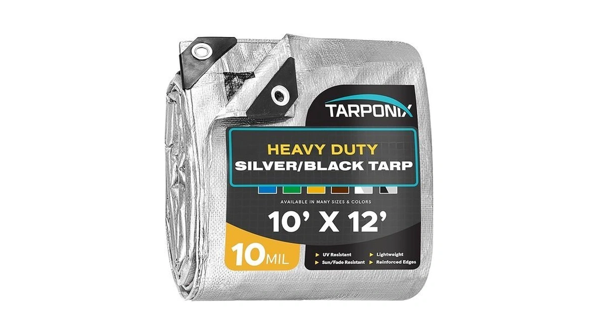 Tarponix 10' X 12' Dual-sided Heavy-duty Tarp – 10 Mil