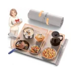 Food Warming Mat With Dual Heating Zones, 4 Temp Settings,
