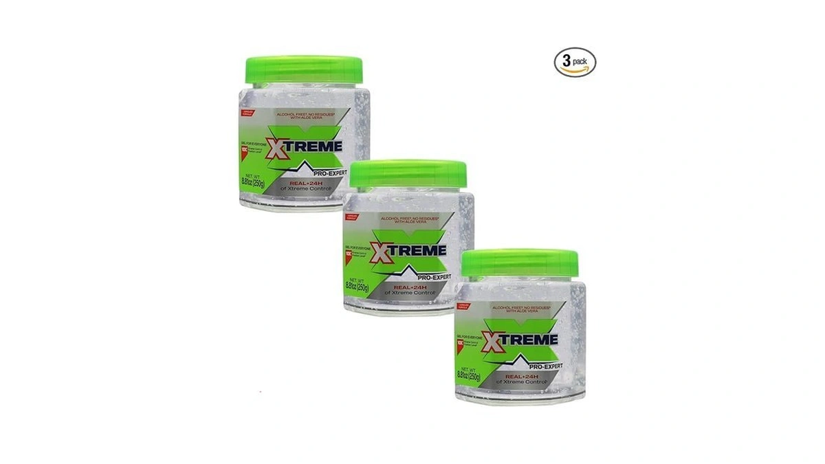 Xtreme Pro-expert Clear Styling Hair Gel, Alcohol Free 24-hours Xtreme